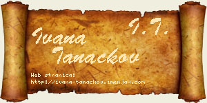 Ivana Tanackov vizit kartica